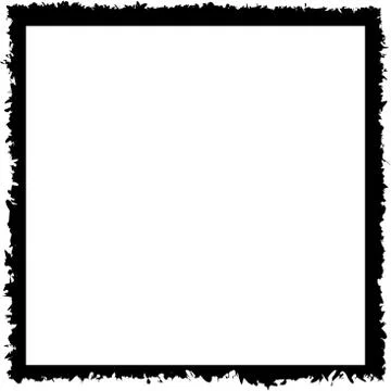 Grunge texture frame abstract isolated stock vector template. Stock Illustration