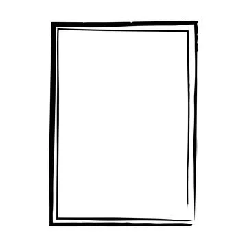 Grunge texture frame border shape icon, vertical rectangle decorative vinta.. Stock Illustration