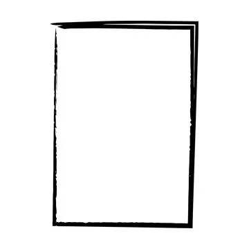 Grunge texture frame border shape icon, vertical rectangle decorative vinta.. Stock Illustration