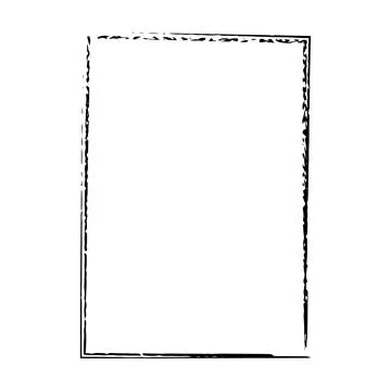 Grunge texture frame border shape icon, vertical rectangle decorative vinta.. 스톡 일러스트