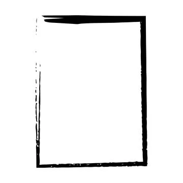Grunge texture frame border shape icon, vertical rectangle decorative vinta.. Stock Illustration