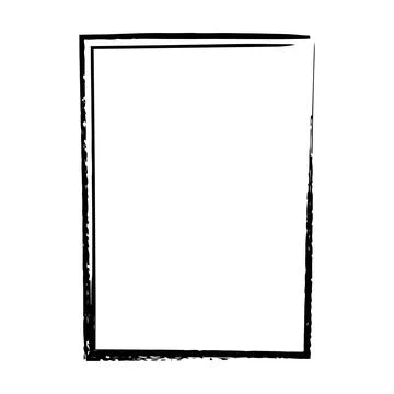 Grunge texture frame border shape icon, vertical rectangle decorative vinta.. 스톡 일러스트
