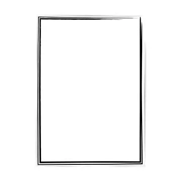 Grunge texture frame border shape icon, vertical rectangle decorative vinta.. Illustrazione stock
