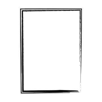 Grunge texture frame border shape icon, vertical rectangle decorative vinta.. 스톡 일러스트