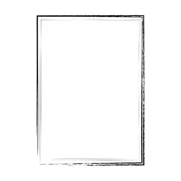 Grunge texture frame border shape icon, vertical rectangle decorative vinta.. Stock Illustration