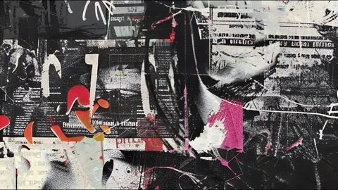 Grunge Texture Frame Stock Footage 300828807