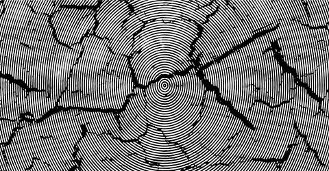 Grunge texture, Grungy effect dirty, black and white half tone, Stock Illustration