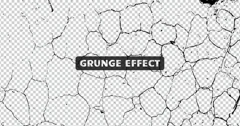 Grunge texture, Grungy effect dirty, black and white half tone, rough, abstract Stock Illustration