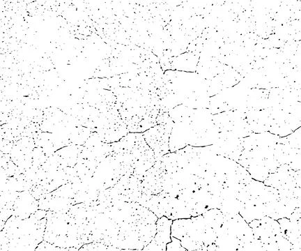 Grunge texture, Grungy effect dirty, black and white crack effect Stock Illustration