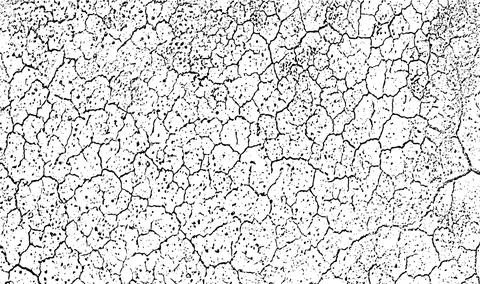 Grunge texture, Grungy effect dirty, black and white crack effect Stock Illustration