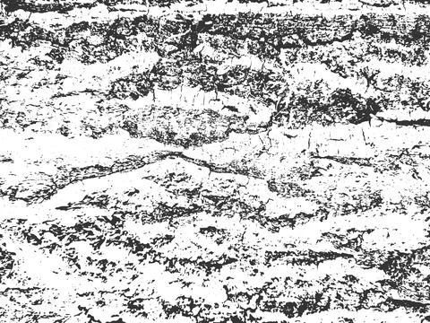Grunge Texture with Horizontal Bark Wood Grain Waves Stock Illustration