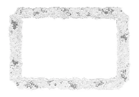 Grunge texture rectangular halftone frame with distressed weathered edges f.. Stock Illustration