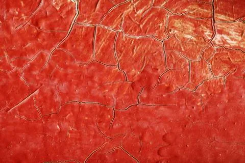 Grunge texture, red, paint, wall, cracked Foto stock