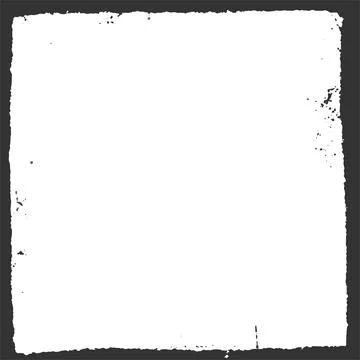 Grunge texture square frame, imprint, paint ink. Stock Illustration