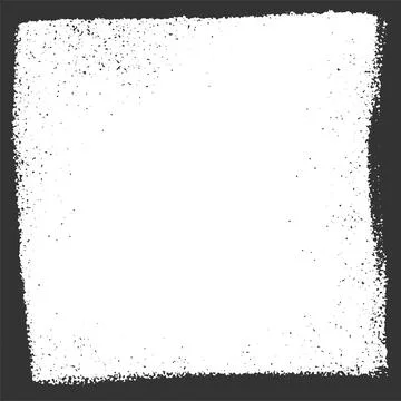 Grunge texture square frame, imprint, paint ink. Stock Illustration