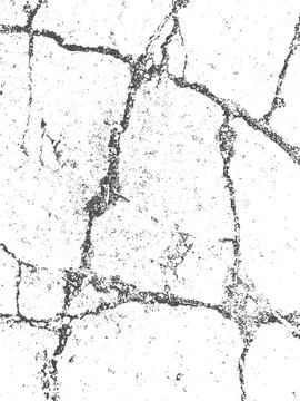 Grunge Texture Stone Surface Cracks Vector Illustration Stock Illustration