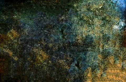 Grunge textured background showing rust and corrosion effects Stock Illustration