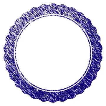 Grunge Textured Certificate Rosette Frame Stock Illustration