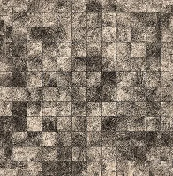Grunge textured checkered background forming a pixelated pattern Stock Illustration