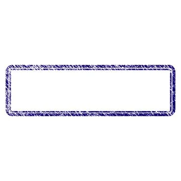 Grunge Textured Double Rounded Rectangle Frame Stock Illustration