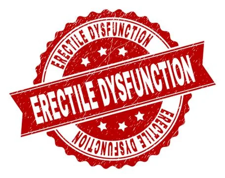 Grunge Textured ERECTILE DYSFUNCTION Stamp Seal イラスト素材