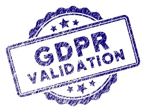 Grunge Textured GDPr Validation Stamp Seal イラスト素材