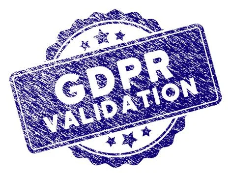 Grunge Textured GDPr Validation Stamp Seal イラスト素材