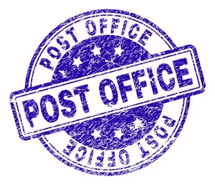 Grunge Textured POST OFFICE Stamp Seal Stock Illustration