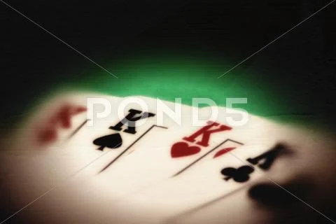 Grunge textured retro style background - four kings Stock Illustration
