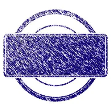 Grunge Textured Round And Rectangle Frame Stock Illustration
