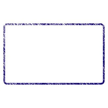 Grunge Textured Rounded Rectangle Frame Illustrazione stock