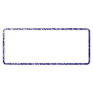 Grunge Textured Rounded Rectangle Frame Stock Illustration