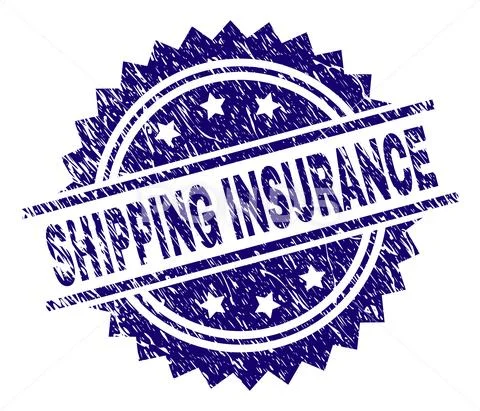 Grunge Textured SHIPPING INSURANCE Stamp Seal Illustration 106951908