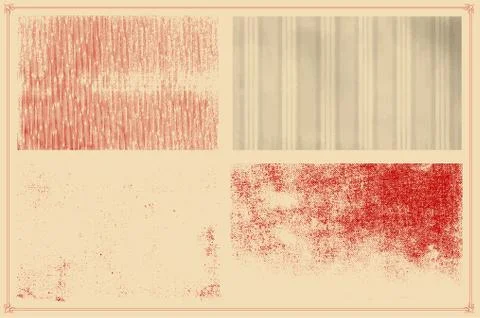 Grunge textures set. background. vector Stock Illustration