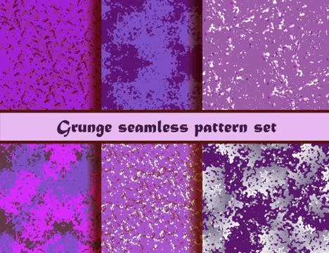 Grunge textures set Stock Illustration