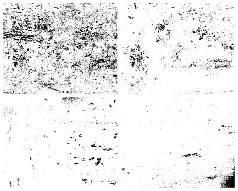 Grunge Textures Vector Pack. Grit Texture, Rough Texture, Vintage Texture. Stock Illustration