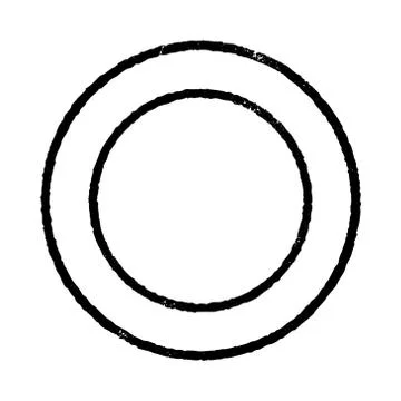 Grunge Thin Stamp Stock Illustration