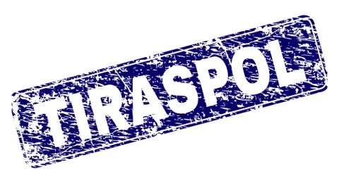 Grunge TIRASPOL Framed Rounded Rectangle Stamp Stock Illustration
