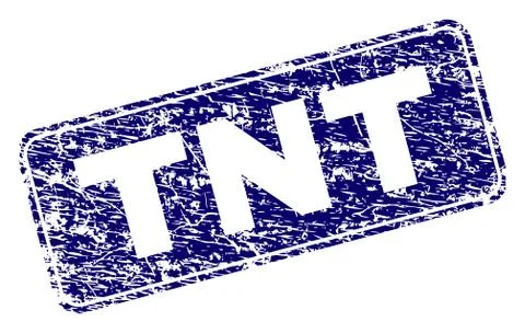 Grunge TNT Framed Rounded Rectangle Stamp イラスト素材