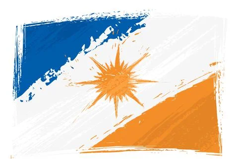 Grunge Tocantins state flag Stock Illustration
