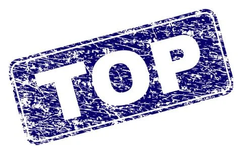 Grunge TOP Framed Rounded Rectangle Stamp 스톡 일러스트