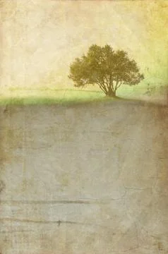 Grunge tree background Illustrazione stock