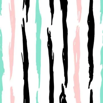 Grunge Trendy Lines Seamless Pattern 스톡 일러스트