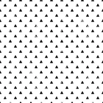 Grunge triangle seamless pattern Stock Illustration