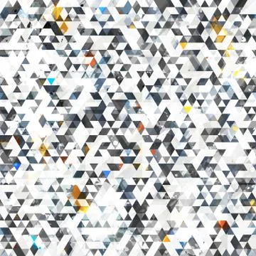 Grunge triangle seamless pattern 스톡 일러스트