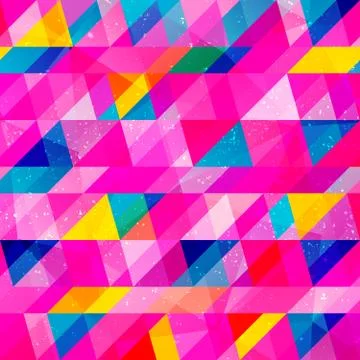 Grunge triangle seamless pattern Illustrazione stock