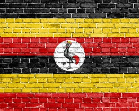 Grunge Uganda flag Stock Illustration