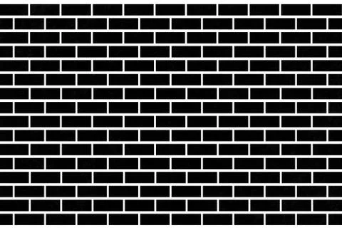 Grunge urban brick wall texture black and white. Ilustración de archivo