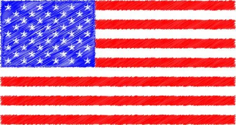 Grunge USA Flag Stock Illustration