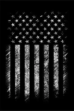Grunge usa flag vector design. 스톡 일러스트